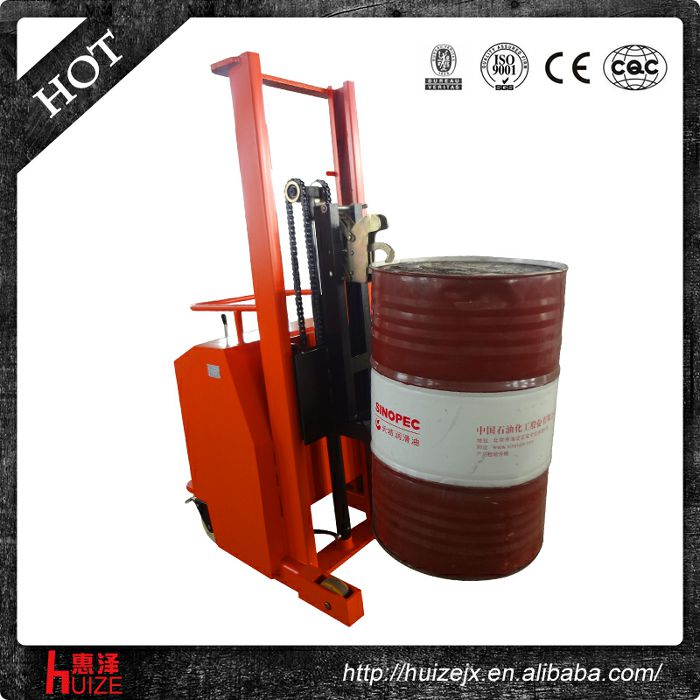 半電動配重油桶車（無底腿，只堆垛，不翻轉）3