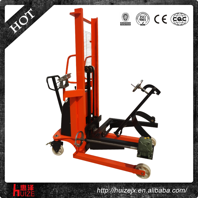 半電動(dòng)稱(chēng)重油桶車(chē)（夾鐵桶，手搖翻轉(zhuǎn)倒料）