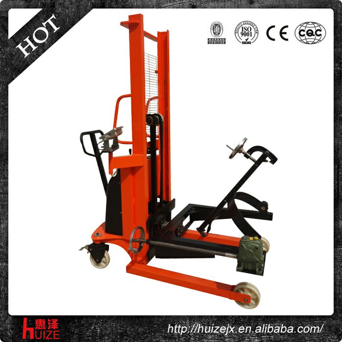 半電動稱重油桶車（夾鐵桶，手搖翻轉(zhuǎn)倒料）2